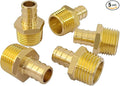 Hooshing 5PCS Pex Fitting 3/4" Male NPT to 1/2" Pex Male Adapter | Heavy Duty by Hooshing