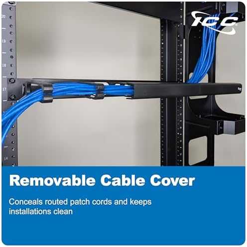 ICC 1U Ring Cable Manager Panel - Image 5