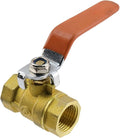 Brass Ball Valve Shut Off Switch 1/2" Female to 1/2" Female Heavy Duty Brass by Home