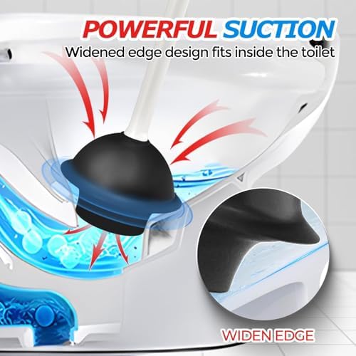 FORASTO Toilet Plunger with Holder - Image 3