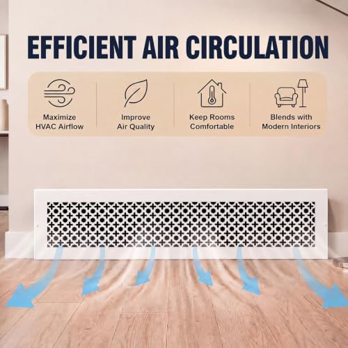 Lewtemi 2pcs 30"w x 6"h x 7/8" Thick Heavy Duty Steel Return Air Grille - Image 5