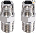 3/4" Male to 3/4" Male NPT Hex Nipple, 304 Stainless Steel Threaded Pipe by JoyTube