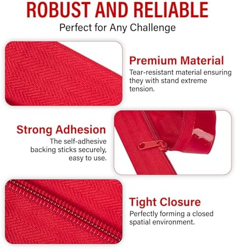 4-Pack Heavy Duty Zipper Door for Dust Barriers, Construction Door Zipper - Image 3