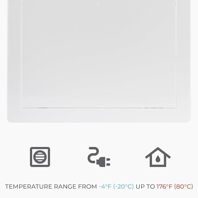 12x16 Inch White Access Panel for Drywall – ABS Plastic Square Wall, Ceiling - Image 6