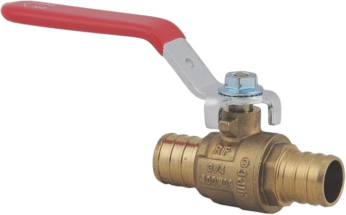 LD- 3/4" PEX Brass Ball Valve, LF Brass 3/4-in X 3/4-in PEX Shut off Ball Valve - Image 2