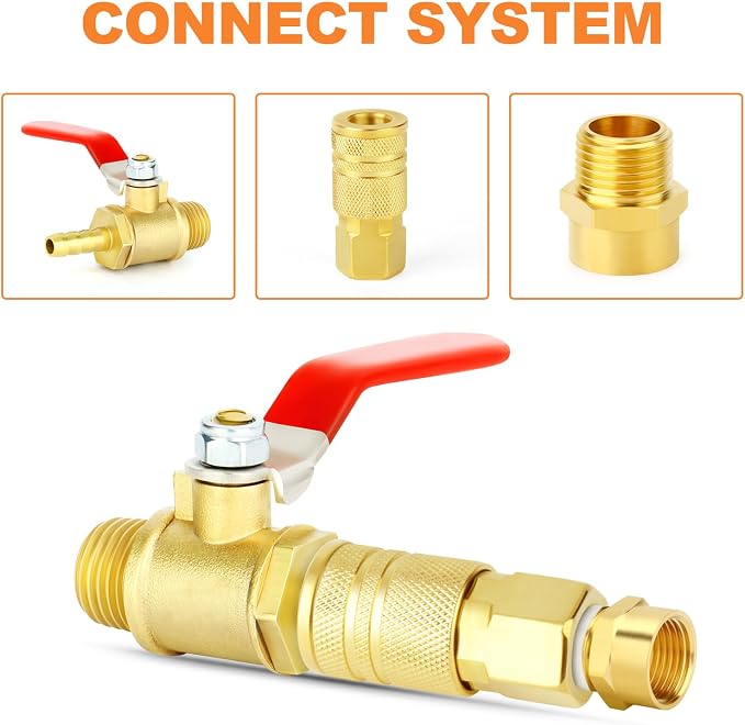GASHER 2Pcs 1" G Thread Female × 1" NPT Thread Male Brass Pipe Fitting Adapter - Image 4