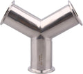 DERNORD Tri Clamp Wye Clamp End True Y Type Cross Tee Tube Stainless Steel 304 by DERNORD