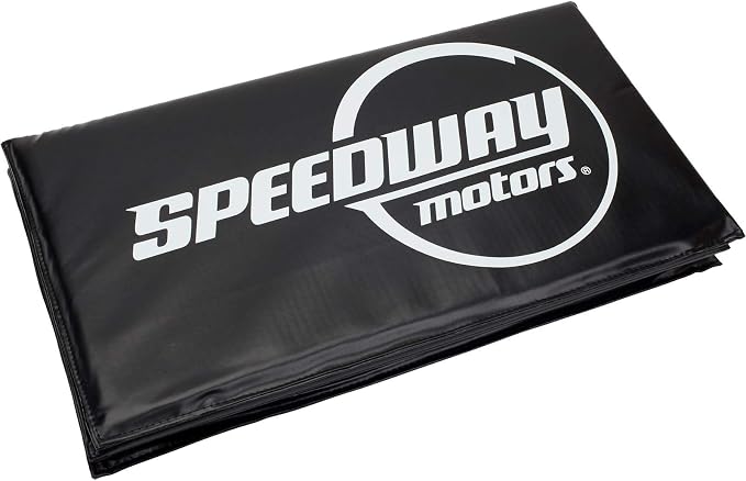 Black Vinyl Standard Track/Work Mat, 23 x 50 Inches - Image 2