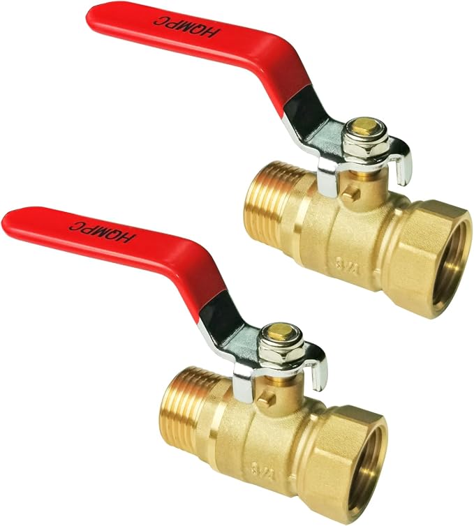Garden Brass Shut Off Valve Ball Valves 3/4" GHT Hose Shut Off valve Hose by HQMPC