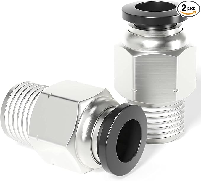 TAILONZ 1/8" Tube OD x 1/8" NPT Male Straight Push to Connect Fitting 2pcs | by TAILONZPNEUMATIC