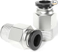 TAILONZ 1/8" Tube OD x 1/8" NPT Male Straight Push to Connect Fitting 2pcs | by TAILONZPNEUMATIC