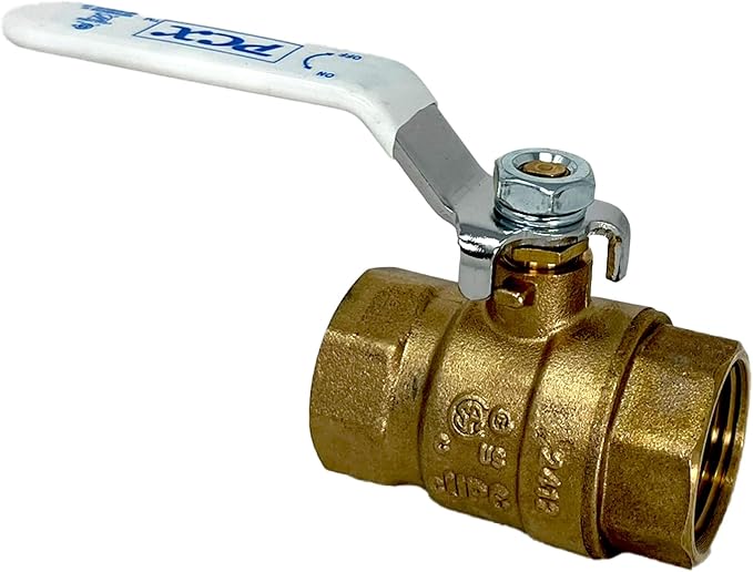2-Pack 1/2-Inch FIP Female NPT Threaded Heavy Duty Brass Ball Valve, Full Port - Image 2