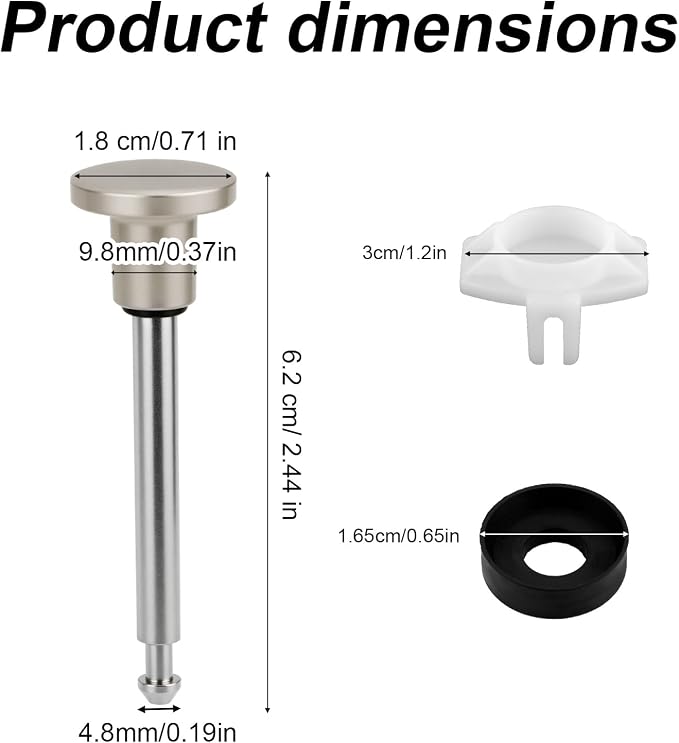 Tub Spout Diverter Repair Kit, Including Diverter Valve Stem and Seal | Durable - Image 2
