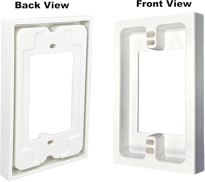 iMBAPrice IMBA-BES1 White 1-Gang Non-Metallic Shallow Surface Box 5/8-Inches - Image 3