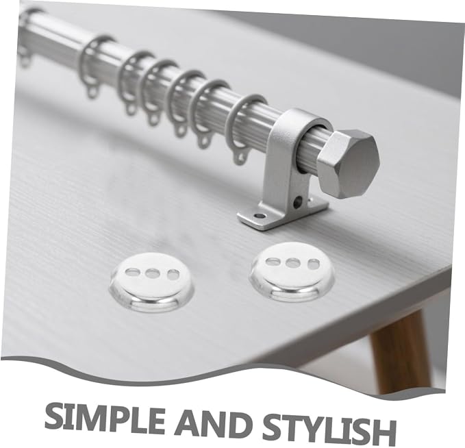 Cabilock 6pcs Stainless Steel Towel Bar Mounting Hardware and Toilet Roll - Image 3