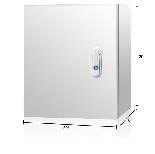 Electrical Junction Box 20x20x8, NEMA 4X IP66 Steel Enclosure Box | 1.5mm steel - Image 8