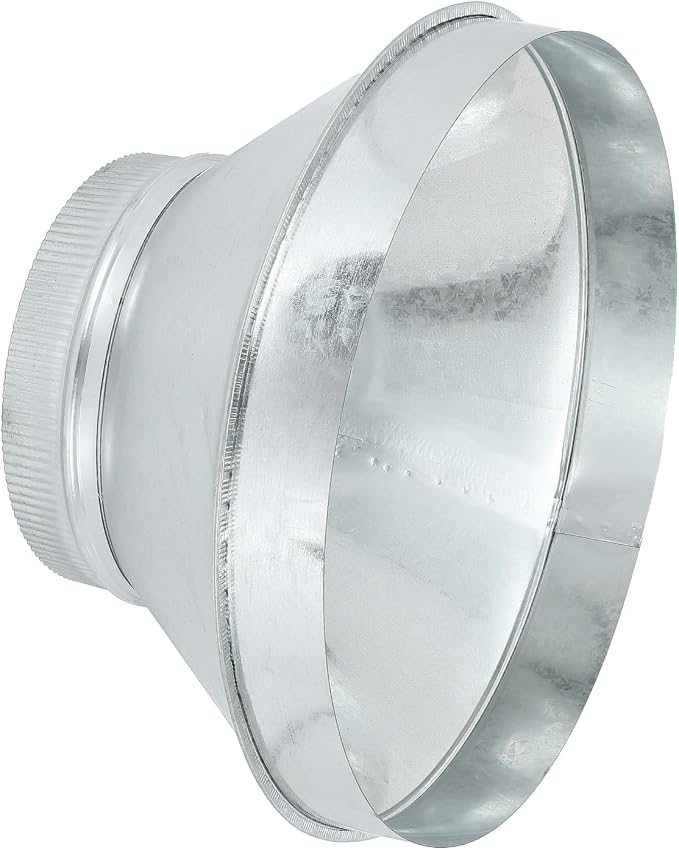 PATIKIL 14 Inch to 8 Inch Duct Reducer, Galvanized Steel Round Air Duct Reducer by PATIKIL