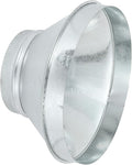 PATIKIL 14 Inch to 8 Inch Duct Reducer, Galvanized Steel Round Air Duct Reducer by PATIKIL