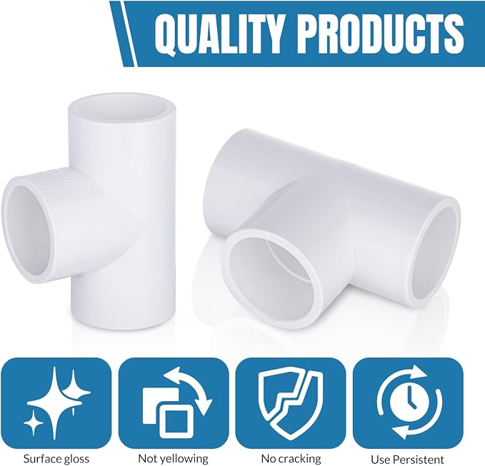 3 Way Tee PVC Fittings, 3/4-inch Furniture Grade Fittings, Tent PVC Connectors - Image 5