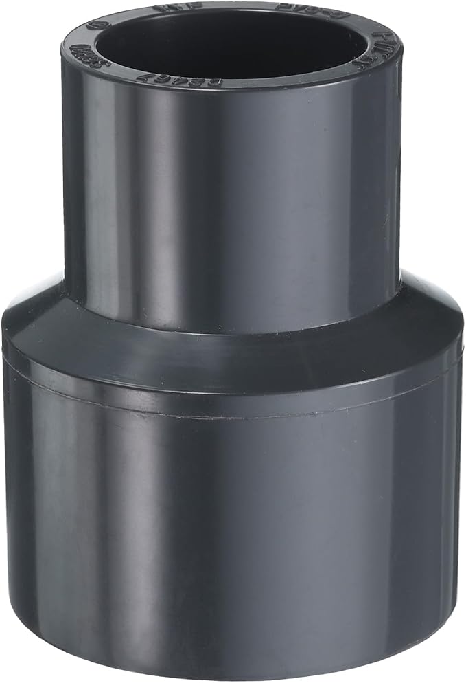 HARFINGTON PVC Reducing Coupling 1-1/2 x 1" Increaser/Reducer Coupling Pipe by HARFINGTON