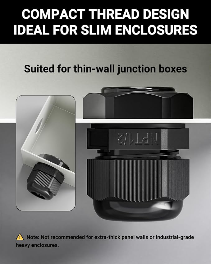 VCELINK Cable Gland Kit Nylon Waterproof - Image 9
