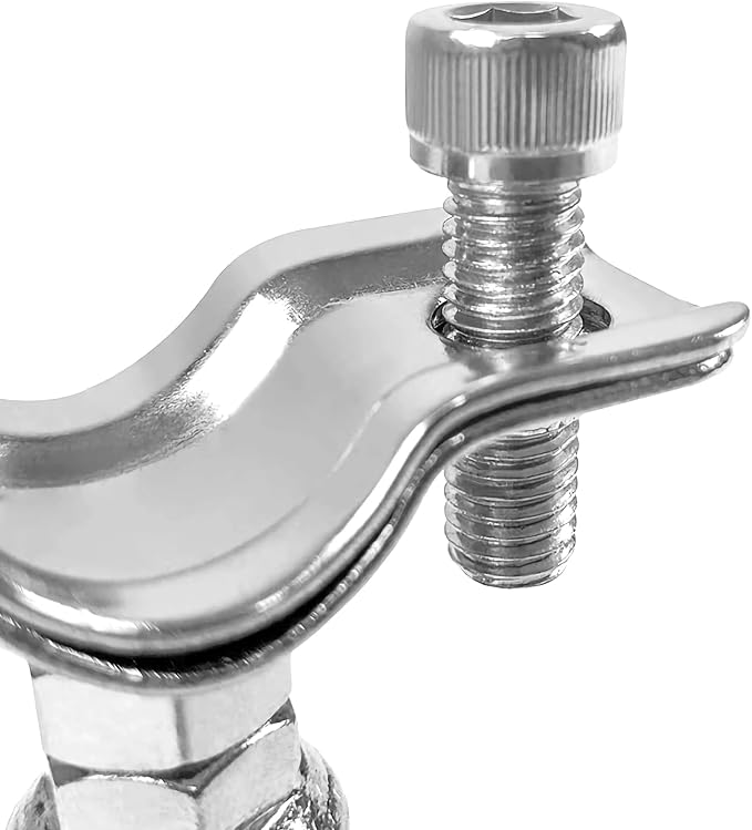 QWORK Adjustable Stainless Steel Pipe Support Bracket Kit - Image 5