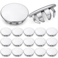 Hicarer 15 Pack Fit 1/2" Hole Metal Hole Plugs | Snap-in Hole Cover Caps by Hicarer