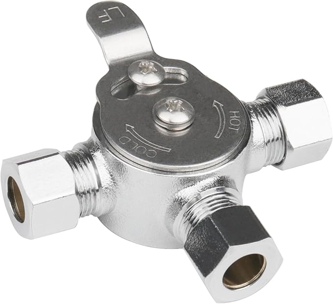 WHK Water Mixing Valve Hot Cold Water Mixer 3/8 Compression by WHK