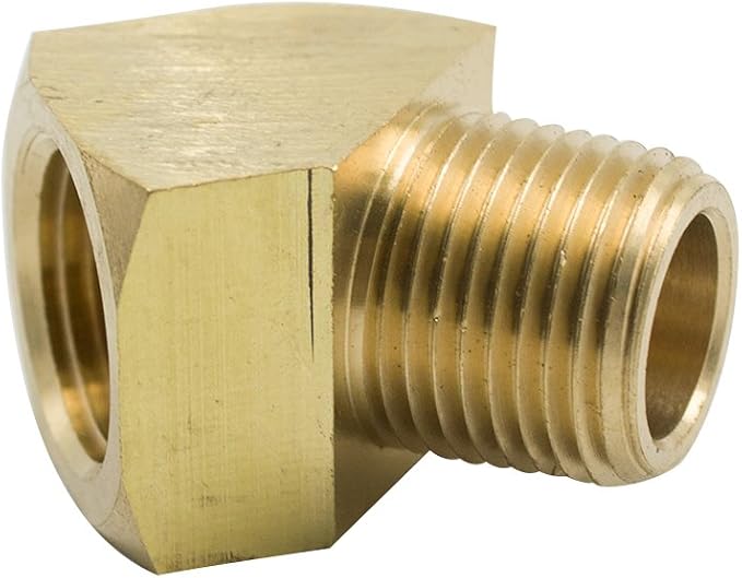 45 Degree Street Elbow 1/2" NPT Male x 1/2" NPT Female Brass Pipe Fitting - Image 4