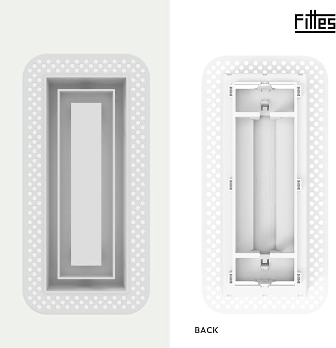 Fittes Flush Wall Vent, Minimalist ABS Plastic HVAC Air Return Register Cover - Image 4