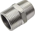 1-1/4" Male to 1-1/4" Male NPT Hex Nipple, Pipe Fittings 304 Stainless Steel by JoyTube