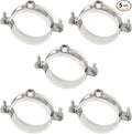 HARFINGTON 5pcs 201 Stainless Steel 2.3-2.5"/58-63mm Split Ring Pipe Hanger by HARFINGTON