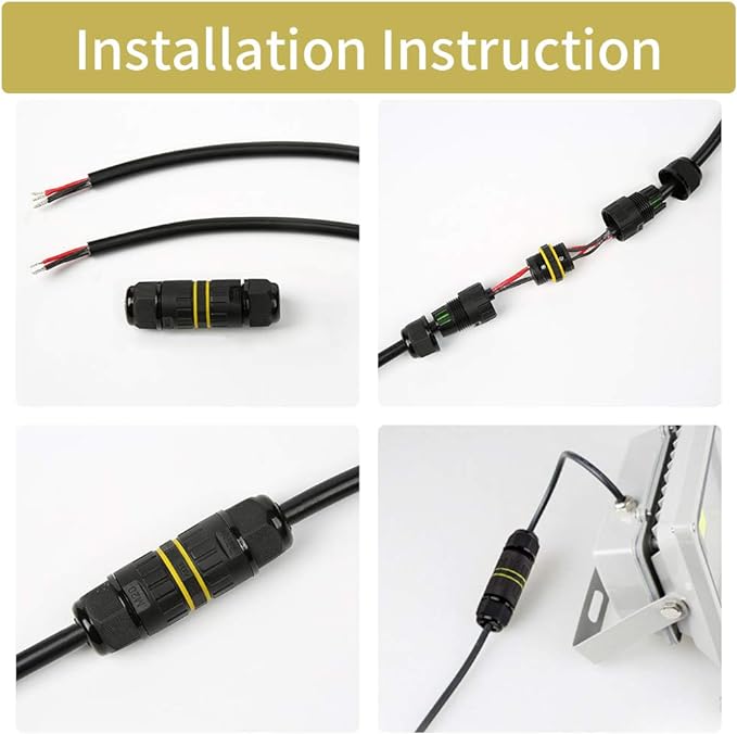 IP68 Outdoor Waterproof Junction Box Electrical Cable Connector, M16 - Image 5