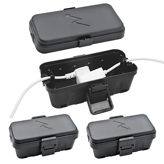 Hrensaw 3PCS Small Weatherproof Electrical Connection Box, Outdoor Electrical by Hrensaw