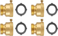 Brass Hose Bib Backflow Preventer, 3/4 "FHT x 3/4" MHT, Garden Hose Bib by PLUMBINGMASTER