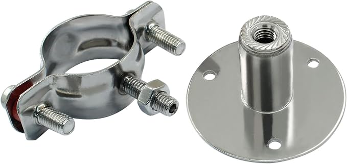 2PCS Wall Mount Ceiling Mount Pipe, - Image 4