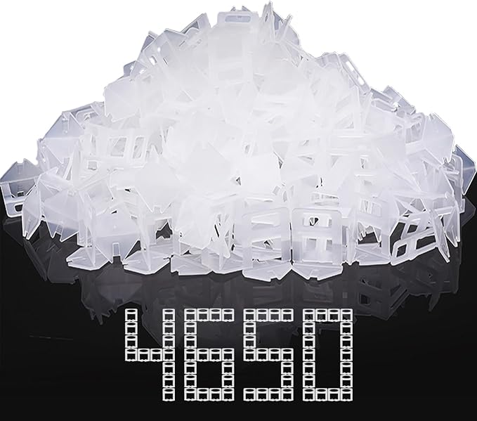 DGSL Tile Spacers 4650 Pcs Tile Clips, Tile Leveling System Clips 1/8 Inch | by DGSL