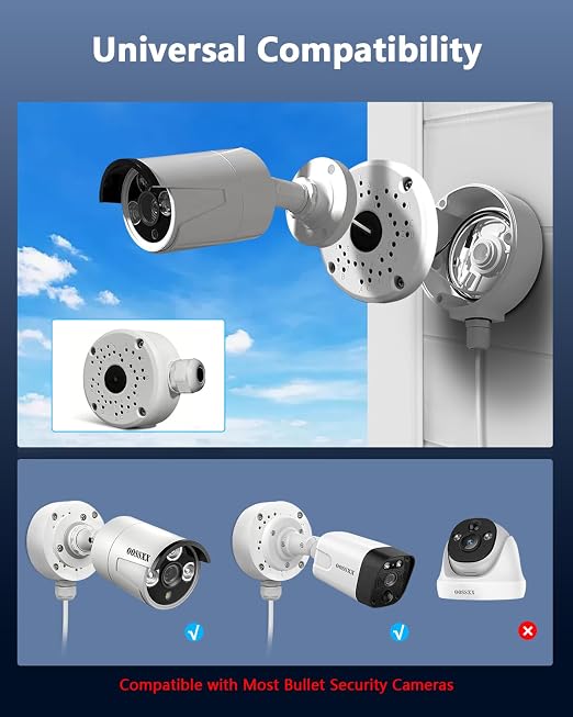 OOSSXX Universal Metal Aluminum Waterproof Junction Box Mount Bracket - Image 3