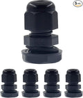 1/4 Inch NPT Strain Relief Nylon Cord Grip, SAFYY 5 PCS Waterproof Cable Glands by SAFYY