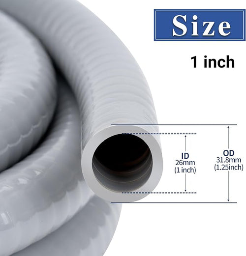 1 Inch 25 FT Liquid-Tight Conduit and Connector Kit | Non Metallic Flexible - Image 2