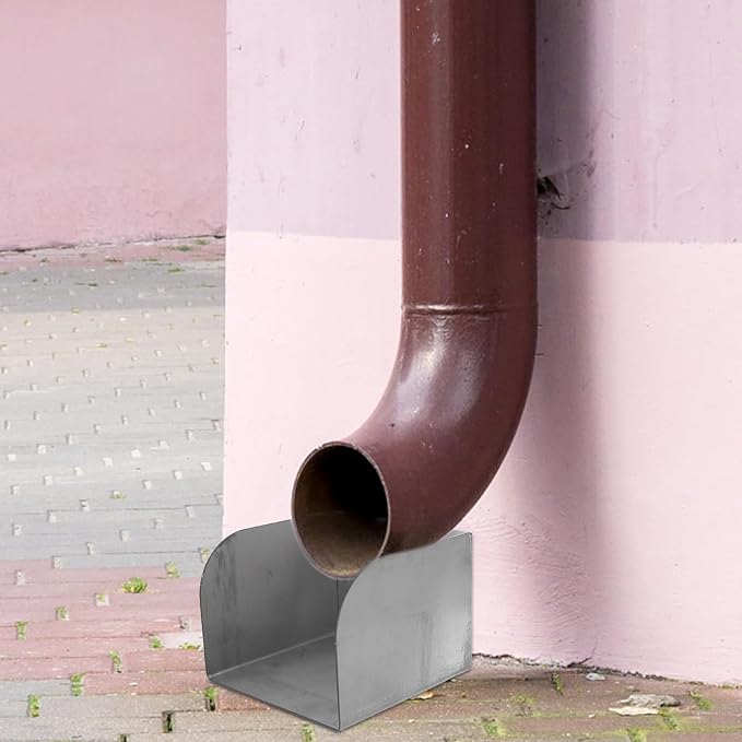 Toyvian Stainless Steel Downspout Water Control Rainwater Drain Extension | - Image 6