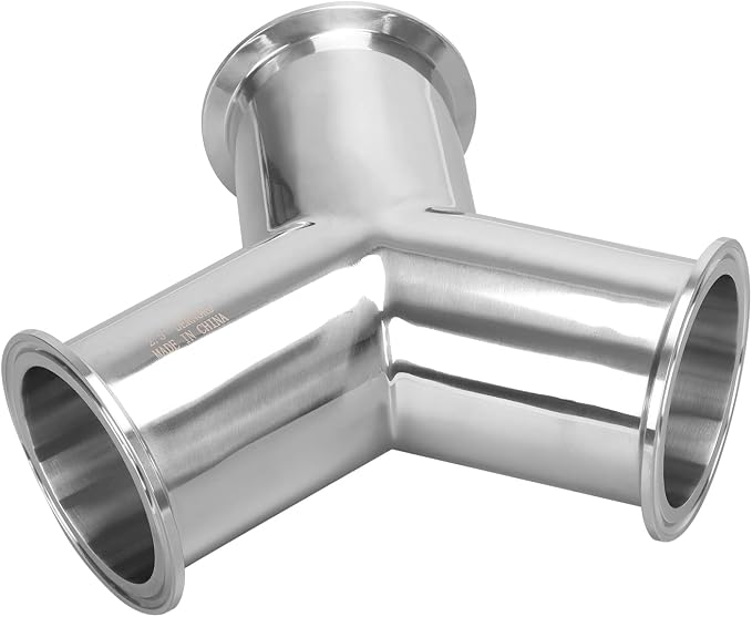 DERNORD Tri Clamp Wye Clamp End True Y Type Cross Tee Tube Stainless Steel 304 - Image 5