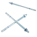 1/2" x 10" Concrete Anchor 1/2 inch Wedge Anchors Bolts Zinc Plated by HROMIGRY