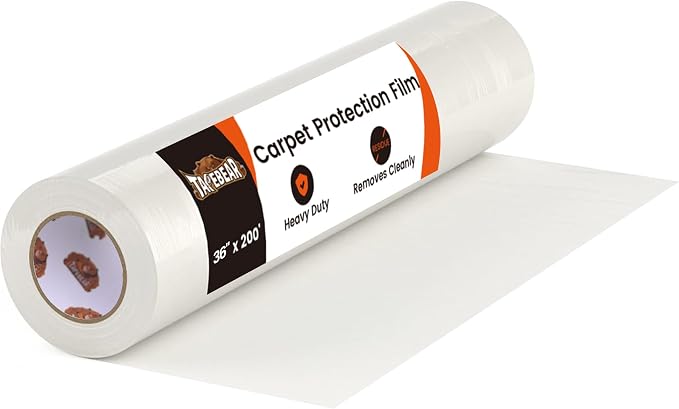TAPEBEAR Carpet Protection Film 36" x 200' Carpet Cover 600 Sq.Ft by TAPEBEAR