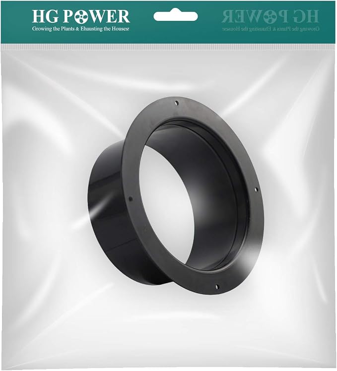 4 Inch Duct Connector, HG Power 100mm Plastic Straight Pipe Flange - Image 8