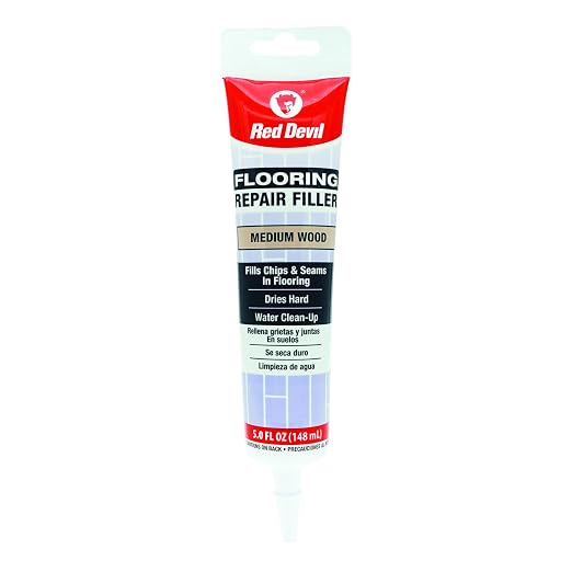 Red Devil 056025 Flooring Repair Filler, 5 oz., Medium Wood, 4 Pack by RedDevil