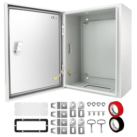 Tocretoare Outdoor Electrical Box, Steel Junction Box 16 x 12 x 8'', NEMA 4X by TOCRETOARE