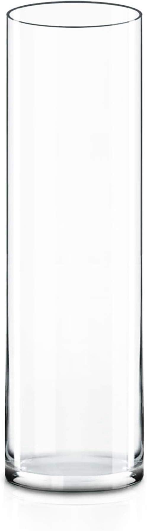 CYS Excel Tall Clear Glass Cylinder Vase | Multiple Size Choices Glass Flower by CYSEXCEL%C2%AE