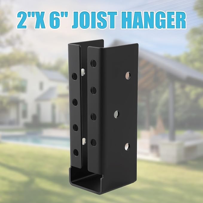 10 Pcs of 2"x 6" Concealed Joist Hangers|Outdoor Concealed-Flange | Q235 Steel - Image 8