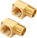 2 PCS Brass Pipe Fitting 90 Degree Elbow 1/2" NPT Male x 1/2" NPT Female | by LitOrange